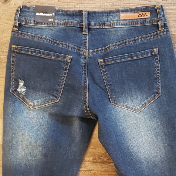 Dollhouse Farrah distressed Jeans size 1 - Picture 6 of 6